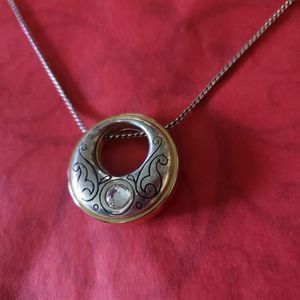 Brighton ARIES Collection Reversible Slider Pendant Crystal Necklace 😍